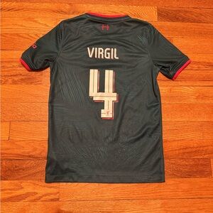 Vintage Y2K Liverpool LC Soccer Team Jersey, Virgil Van Dijk, Youth Small
